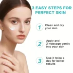 Vitalderm: paso a paso para una piel perfecta, aplica y masajea con crema.