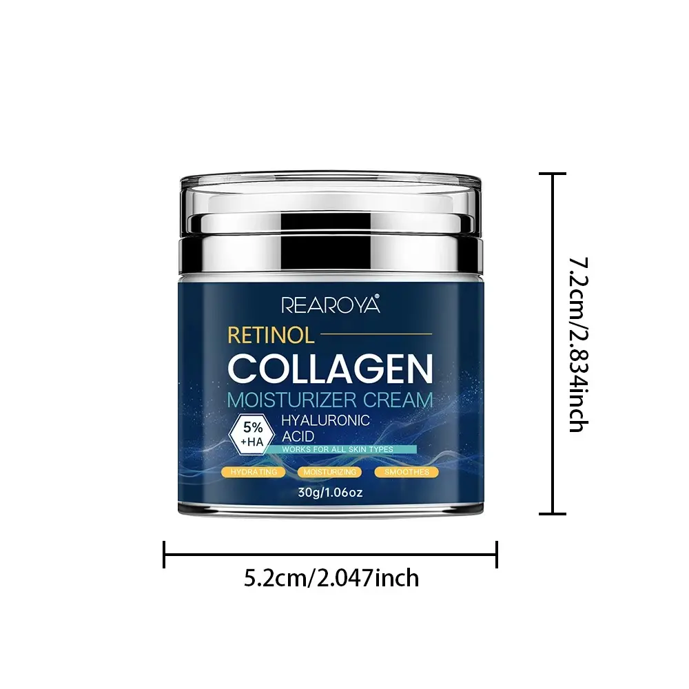 Crema hidratante Vitalderm Retinol y Colágeno con ácido hialurónico, 30g.