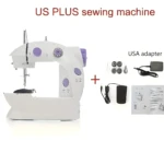 Máquina de coser Sewing Machine 4En1 blanca con accesorios, ideal para uso doméstico.