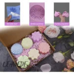 Molde de silicona de flor 3D para velas, jabón y repostería.