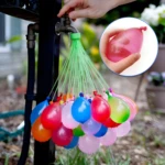 Lote de globos de agua Magic Balloons coloridos se llenan con agua de grifo.