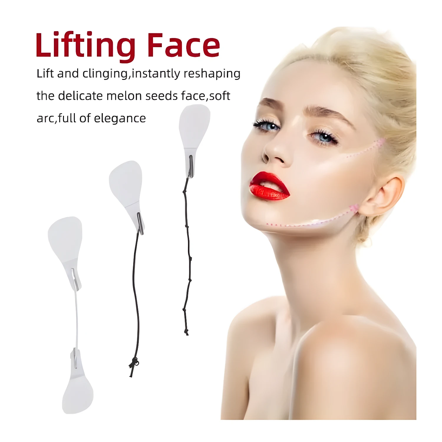 Cinta Facial Secret Lift: levanta y moldea el rostro para un contorno elegante y juvenil.