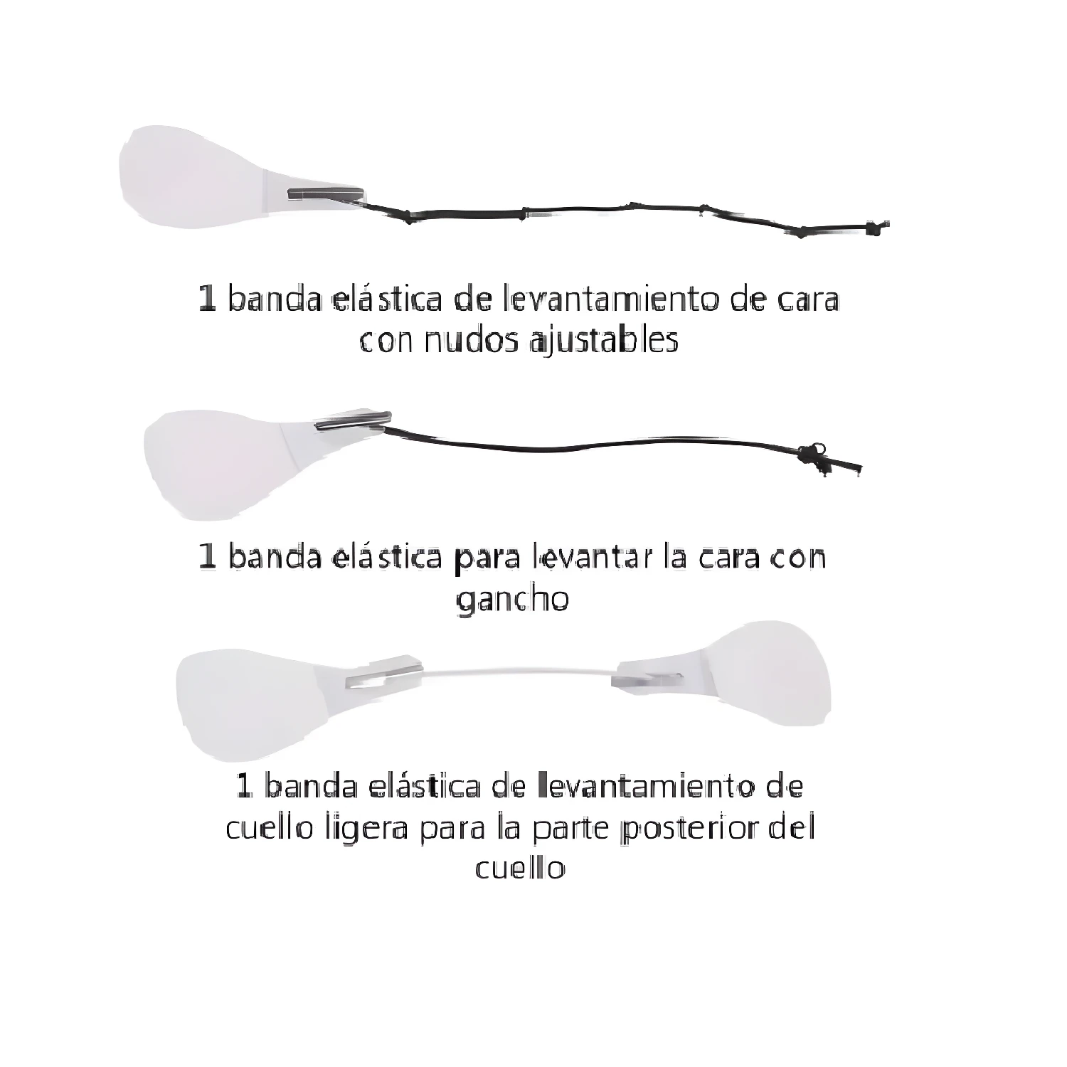Cinta facial Secret Lift: levanta y estira la cara y el cuello para un aspecto más joven.