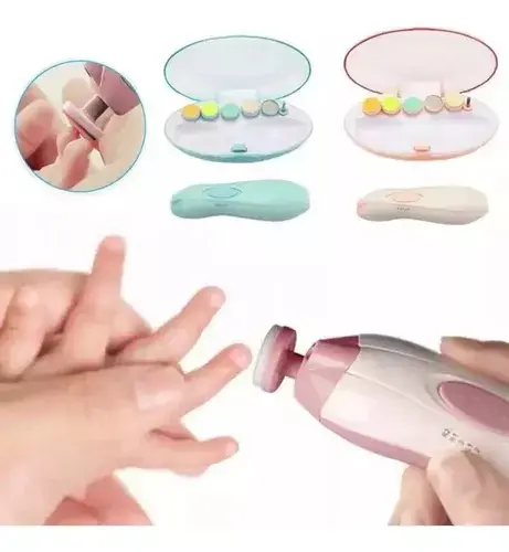 Pulidor eléctrico de uñas para bebés, suave y seguro para recortar y limar las delicadas uñas de tu bebé.