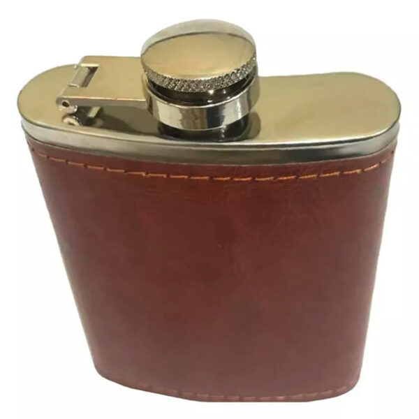 Whiskera Licorera forrada en Cuero de 8 onzas - Imagen 2