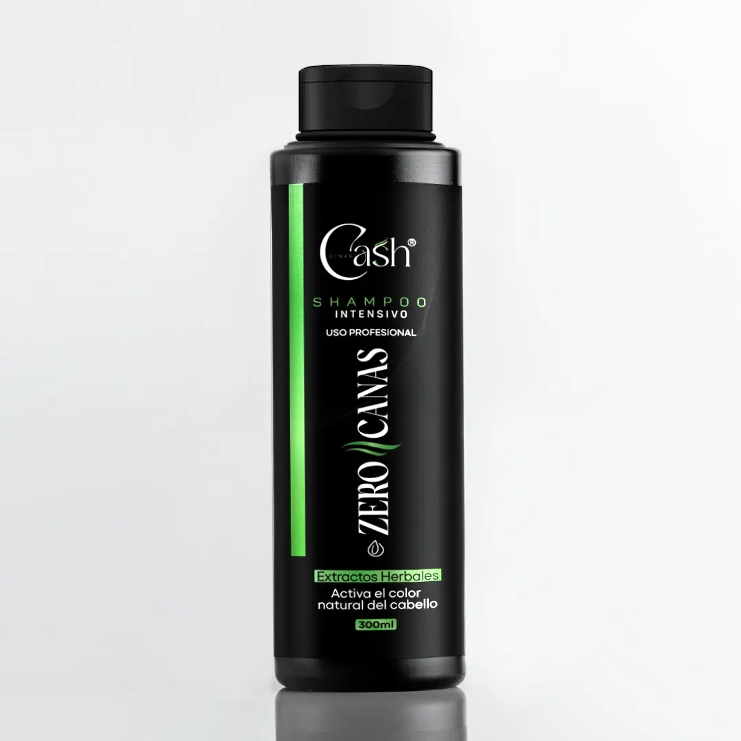 Shampoo Zero Canas: antica el color natural del cabello, uso profesional.