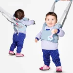 Arnés de aprendizaje para bebé con cintas ajustables, ideal para enseñar a caminar con seguridad.
