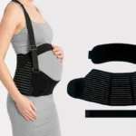 Faja maternity belly band para soporte de cintura, con tirantes y ajuste para aliviar el dolor.