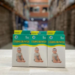 Bandas antifiebre para bebé, alivio refrescante y seguro. Paquete de 6.