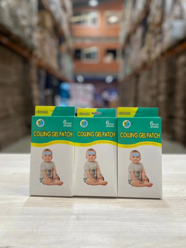 Bandas antifiebre para bebé, alivio refrescante y seguro. Paquete de 6.