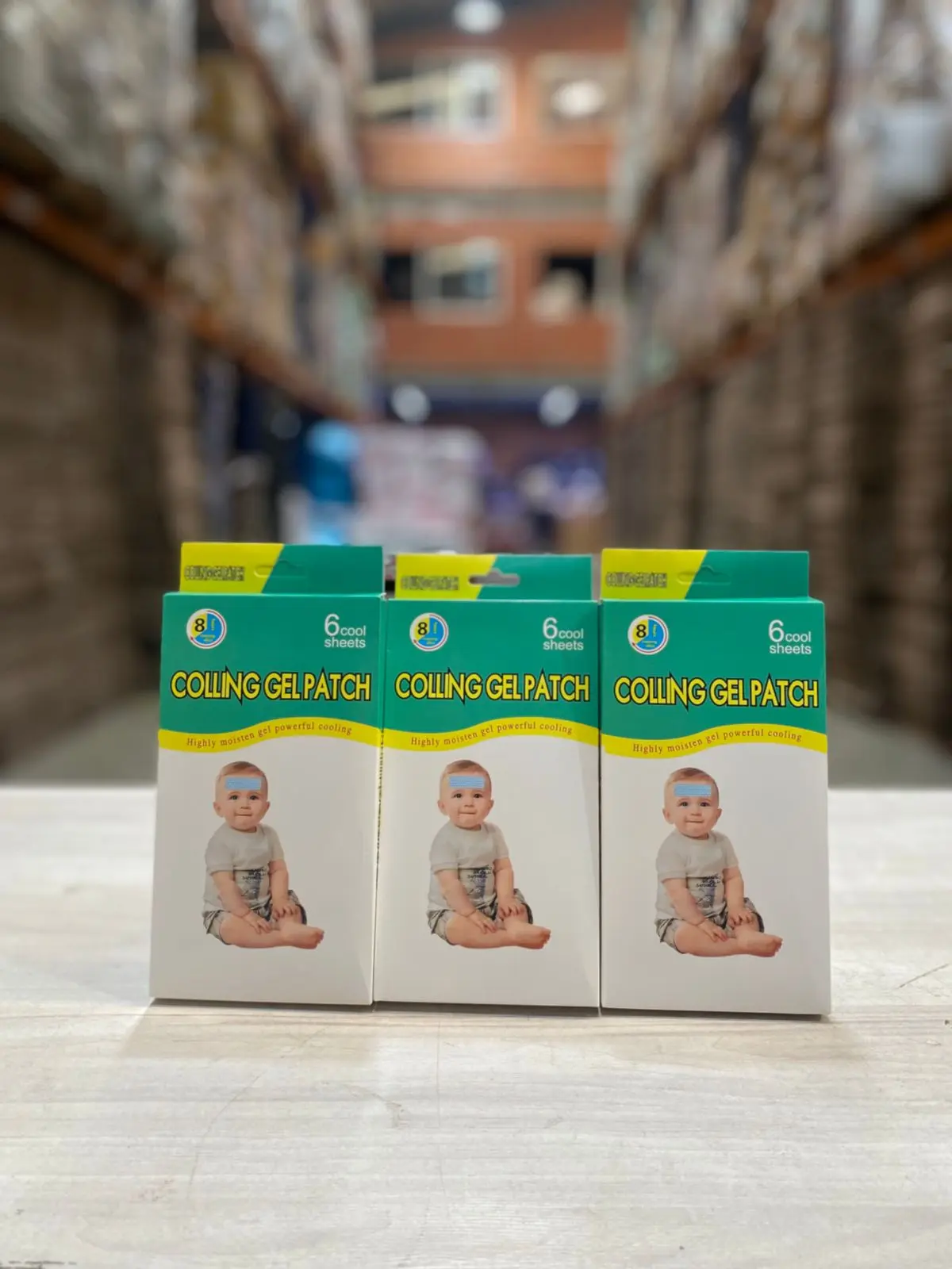 Bandas antifiebre para bebé, alivio refrescante y seguro. Paquete de 6.