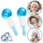 Globos de Helio para masaje facial refrescante con aplicador de espuma, ideal para tratamientos de belleza.