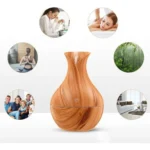 Humidificador difusor de aroma estilo madera, para relajación, yoga, familia y hogar.