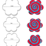 Cortadores de galleta en forma de flor, 3 tamaños, para repostería y manualidades.