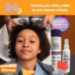 Esencia Mágica: Shampoo y spray anti piojos con peine, ideal para niños y regreso a clases.
