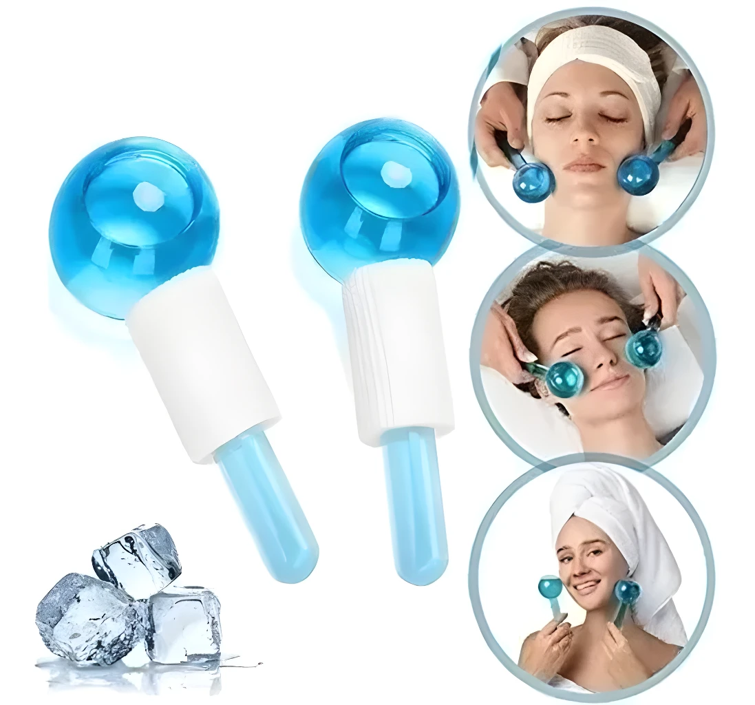 Globos de helio para masaje facial, herramienta de belleza para el cuidado de la piel, refrescante.