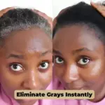 Nova Shampoo Cubre Canas: Antes y después mostrando cómo elimina las canas instantáneamente.