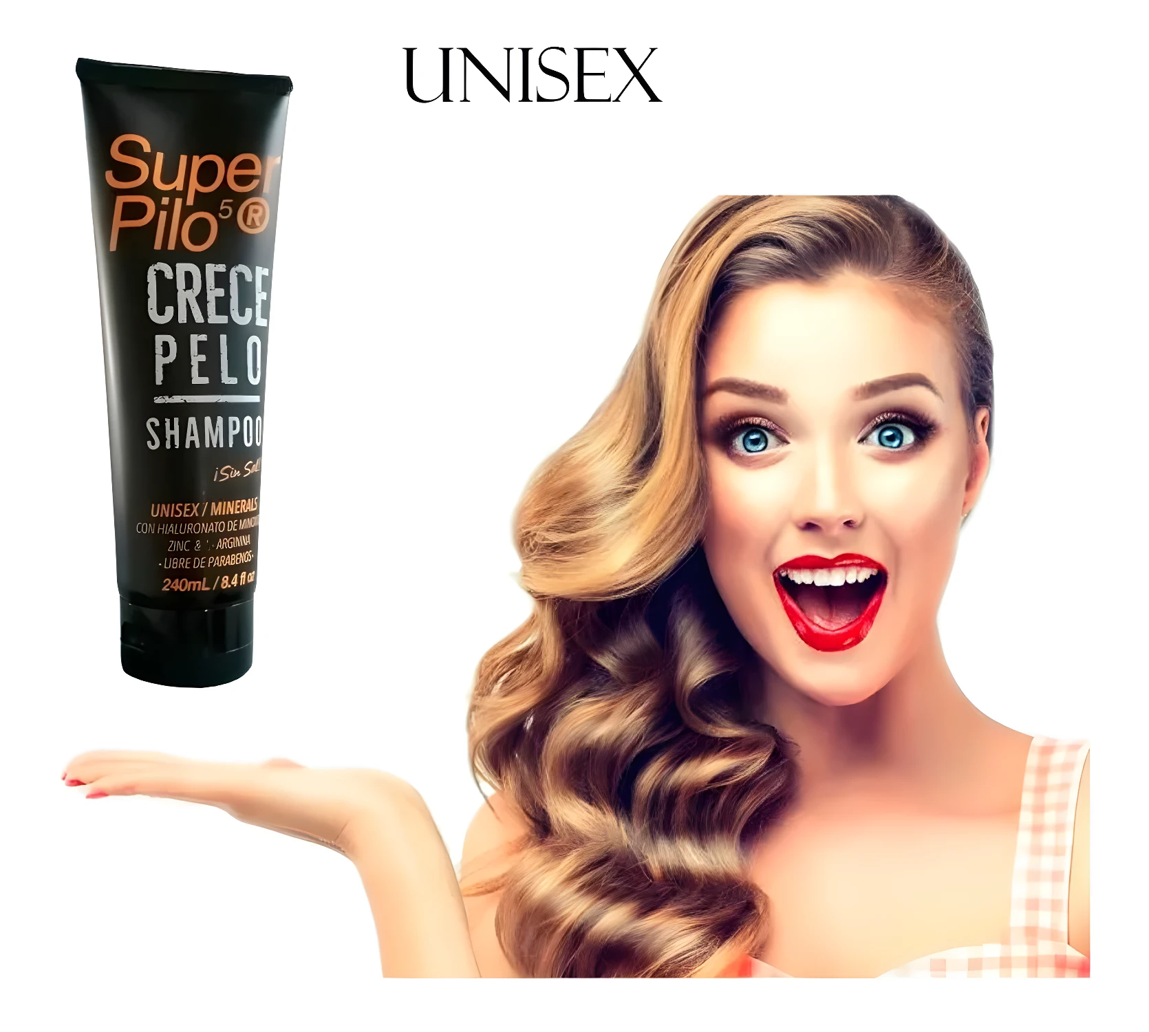 Shampoo Super Pilo: cabello largo y saludable para todos.