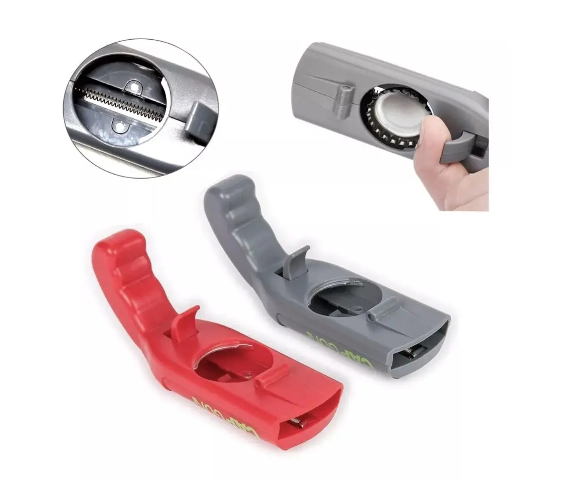 Destapador pistola lanza tapas: abre botellas fácilmente con este novedoso accesorio de cocina.