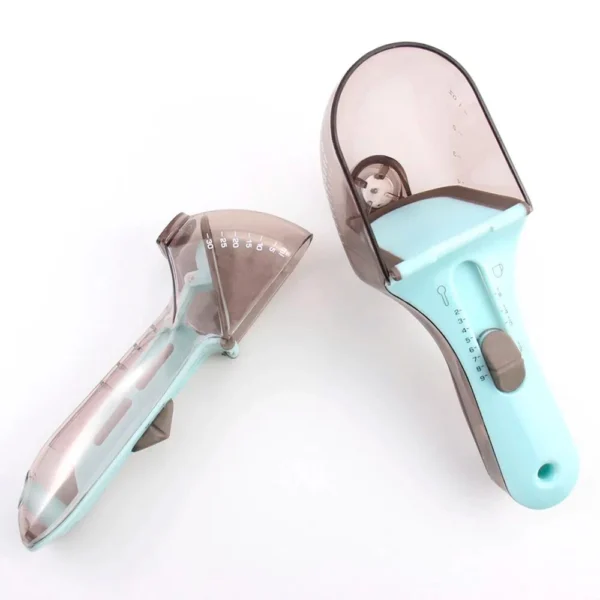 Cuchara medidora digital gramera con escala ajustable, ideal para cocina y repostería.