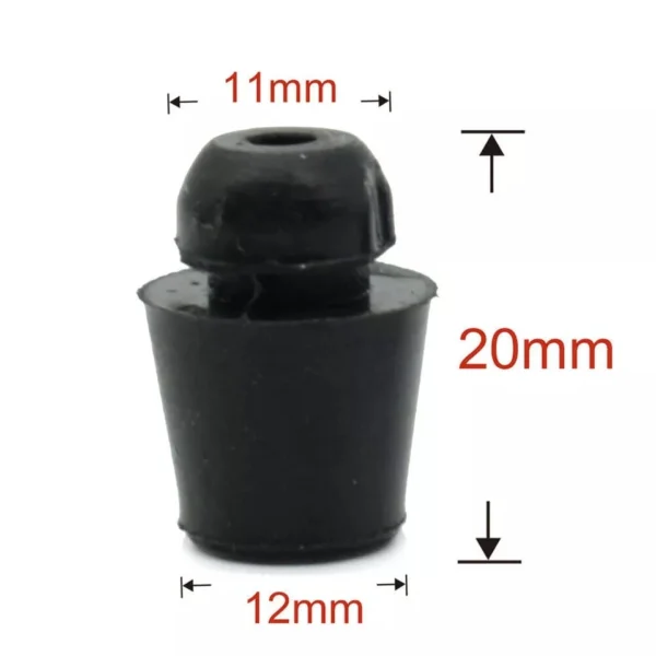 Tapón de goma anti-golpes para capó y puerta de carro, 11mm x 20mm x 12mm