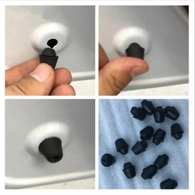 Tapones goma anti golpes para capot y puertas de carro, kit x20 unidades.