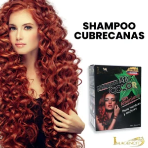 Shampoo Gama Rojo X10 Imagencit para cabello rizado, ideal para cubrir canas.