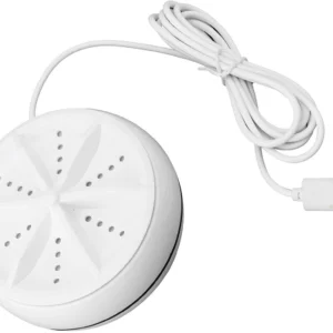 Mini lavadora portátil turbina USB para ropa delicada, compacto y eficiente.