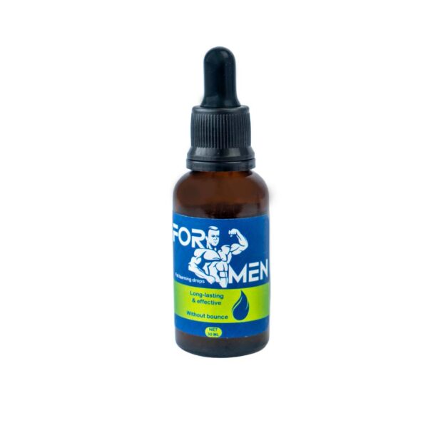 Spray reductor para ginecomastia para hombres, frasco de gotas con culturista.