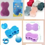 Cepillo de silicona corporal para bebé SG12, suave y seguro para la piel, varios colores disponibles.