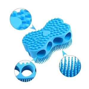Cepillo de silicona corporal SG12, exfoliante suave con cerdas flexibles para ducha y masaje.