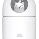 Humificador de gato H2O A205 blanco con orejas rosadas y diseño adorable.