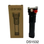 Linterna LED grande 3W con diseño robusto y texto "DS1532" al lado.