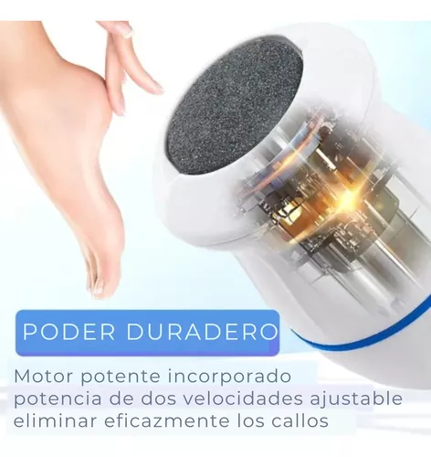 Quita callos eléctrico para pies con motor potente y dos velocidades para eliminar eficazmente los callos.