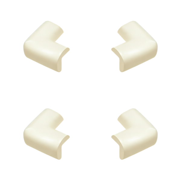 Esquineros de protección seguridad X4Uni, protectores de esquina beige.