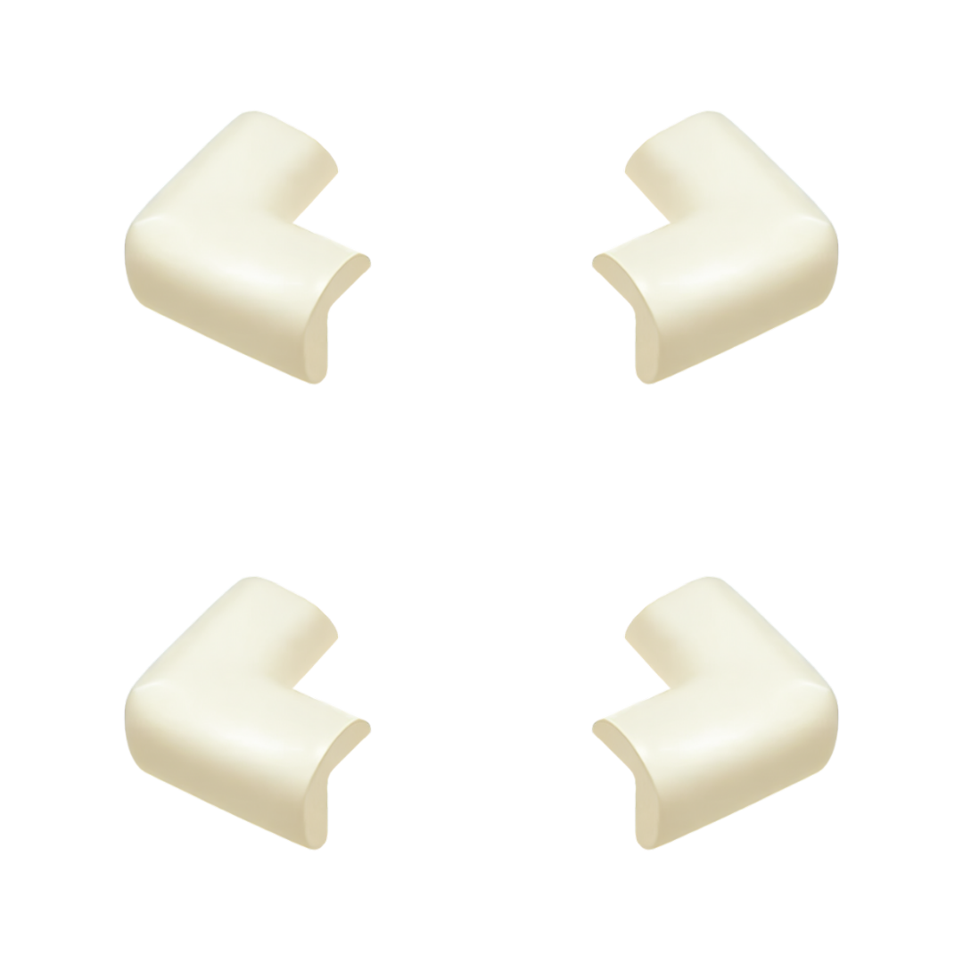 Esquineros de protección seguridad X4Uni, protectores de esquina beige.