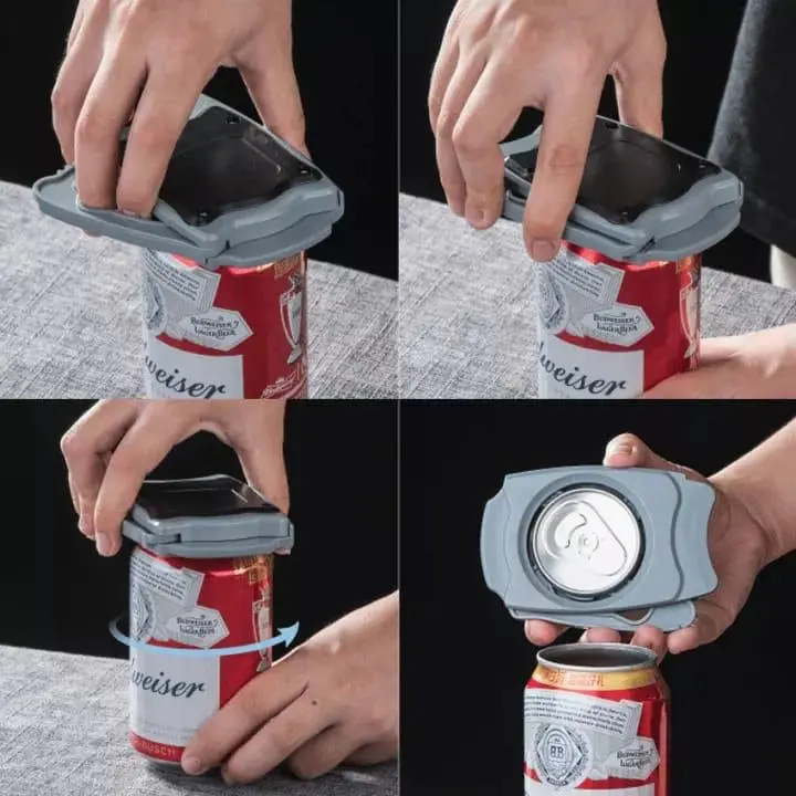 Abrelatas para latas de cerveza Budweiser, fácil de usar y seguro.