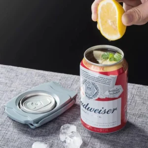 Abrelatas para latas de cerveza Budweiser, con hielo y limón, ideal para la playa.