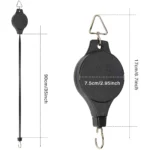 Polea retráctil para materas de 90 cm, color negro.