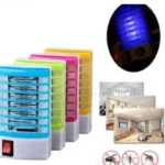 Repelente mata mosquitos de colores con luz ultravioleta, ideal para hogar.