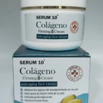 Crema Antiedad Colágeno Serum 10 de 100g con emulsiones de colágeno, ideal para firmeza.