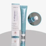 Colágeno contorno de ojos con aplicador roller, Serum 10, 20g, para mejorar elasticidad y reducir líneas finas.