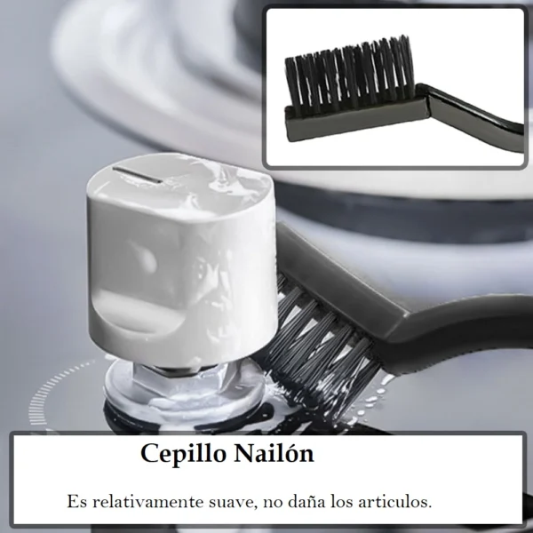 Cepillos de limpieza de nailon para cocina, ideales para fregar sin dañar superficies delicadas.