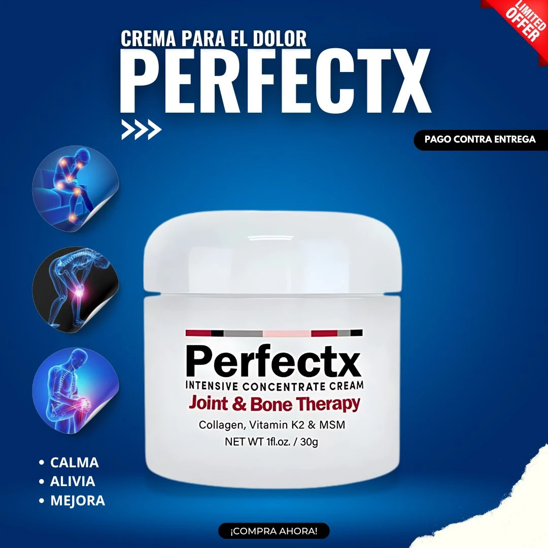 Crema Perfectx Intensive Concentrate Joint & Bone Therapy, 30g, para alivio del dolor, con calmas, alivia y mejora.