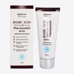 Jabón aclarante Kojic Serum 10 con Niacinamida, LIMPIADOR ACLARANTE DETOX, 100g.