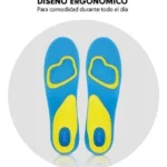 Plantillas ortopédicas en gel con diseño ergonómico para máxima comodidad durante todo el día.