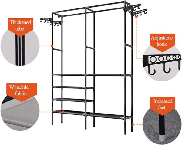 Closet Armario Doble Multifuncional Orga - Imagen 3