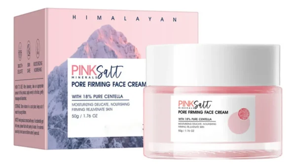 Crema hidratante Hima Pink Salt para rostro con Centella, 50g.