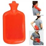 Bolsa térmica roja para agua fría y caliente, ideal para cuello, espalda y abdomen.