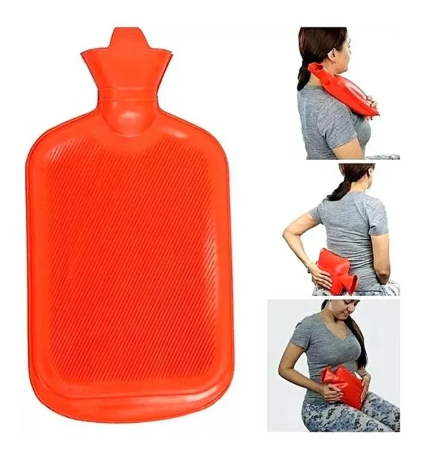 Bolsa térmica roja para agua fría y caliente, ideal para cuello, espalda y abdomen.